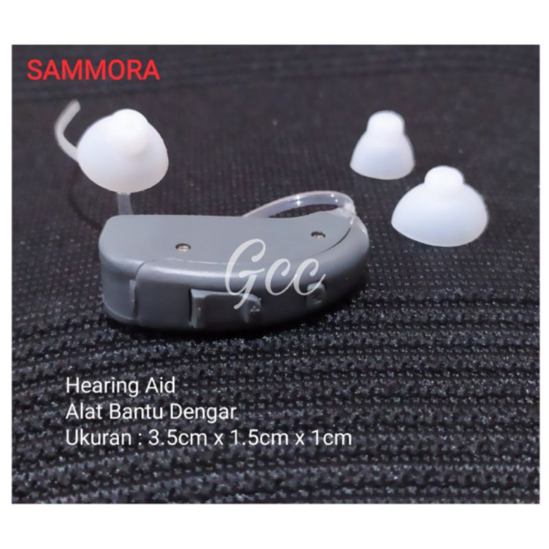 Sammora Alat Dengar Membantu Gangguan Pendengaran Orang Tua Hearing Aid BTE SM336