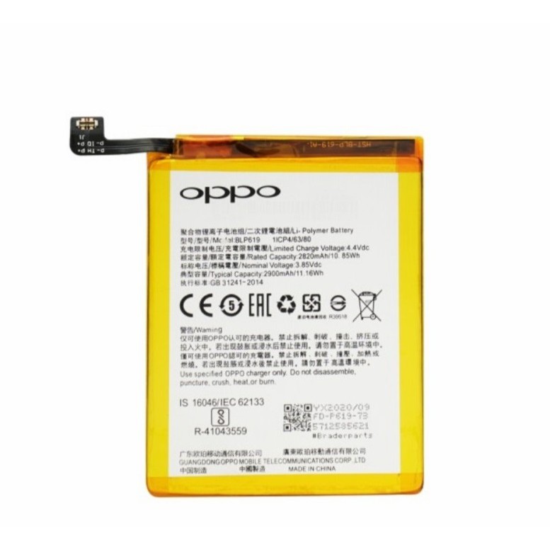 BATERAI BATRE OPPO A39 A57 BLP619 ORIGINAL