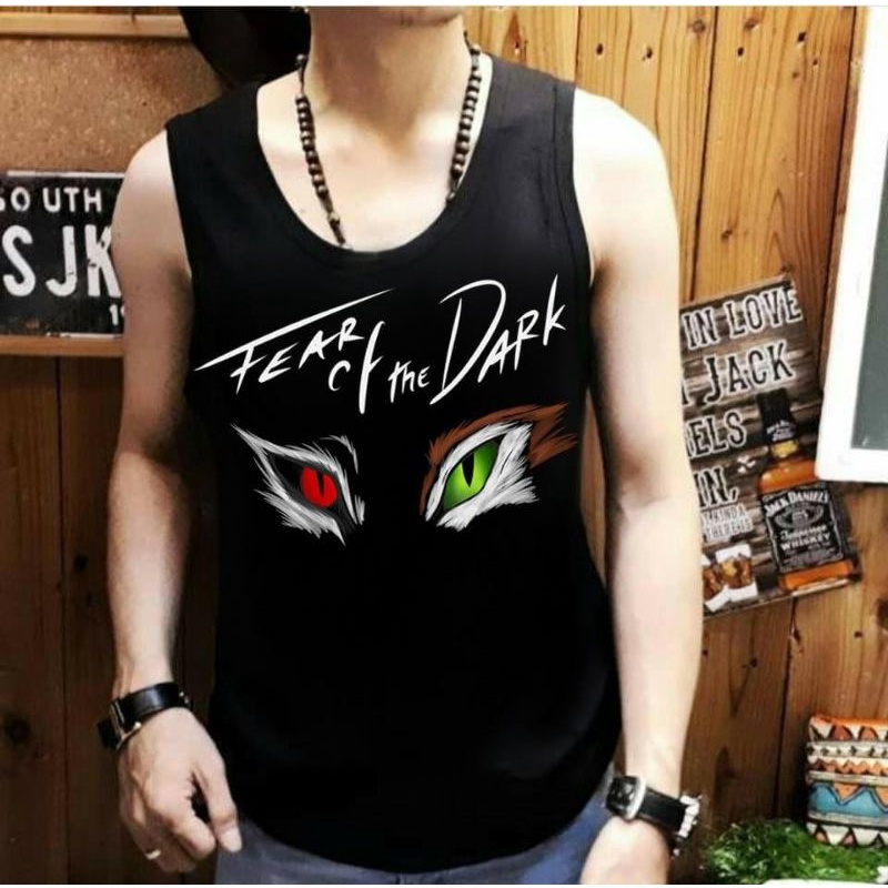 NEL-FASHION SINGLET KAOS DISTRO/T-SHIRT SINGLET COWOK TEAR OF THE DARK FIT TO L-XL