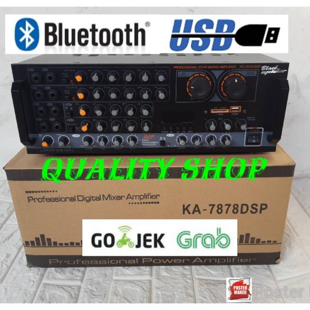 POWER MIXER 8 CHANNEL BLUETOOH USB SD PLUS PROSESOR BBE SUARA JERNIH