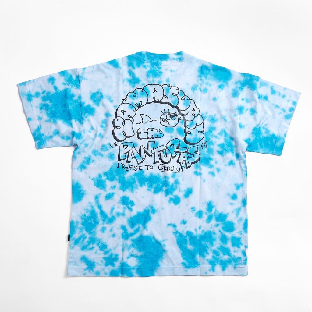 Yamasurih x The Panturas - Kaos Tie Dye Biru &quot;Refuse To Grow&quot;