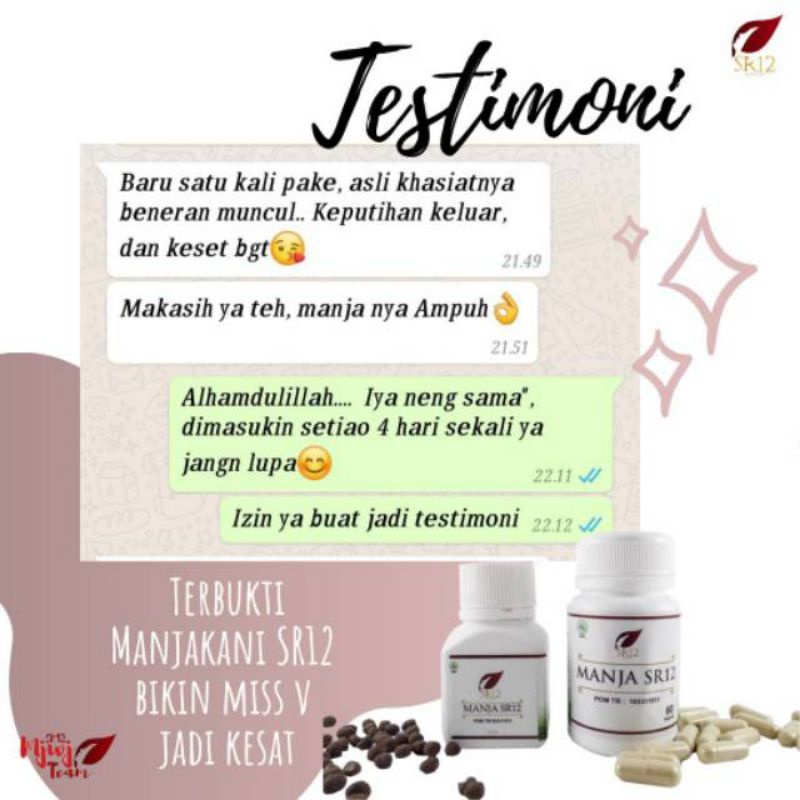 Manja SR12 (Produk Original dan  Best Seller)