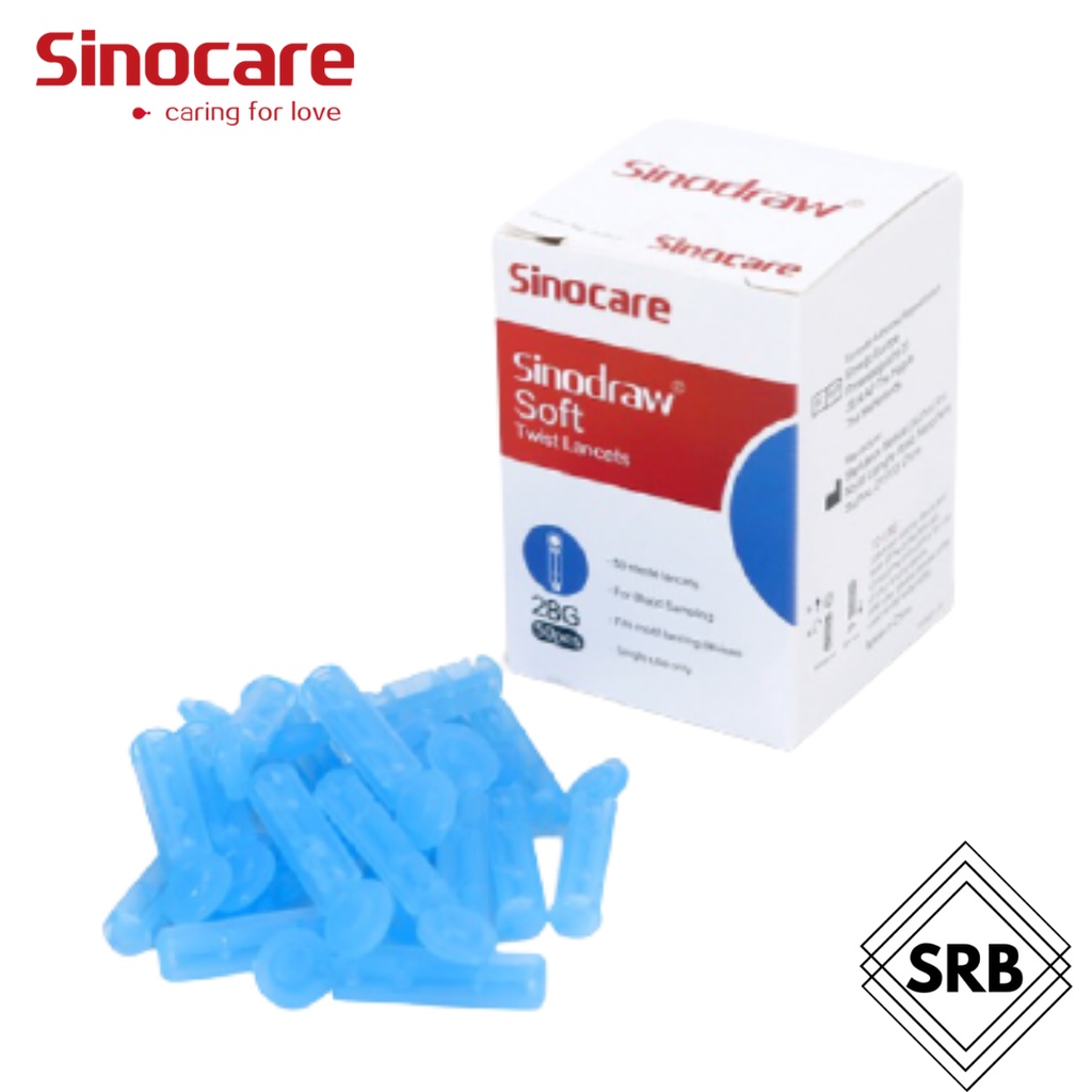 SINOCARE Sinodraw Blood Lancet 28G (50 pcs)