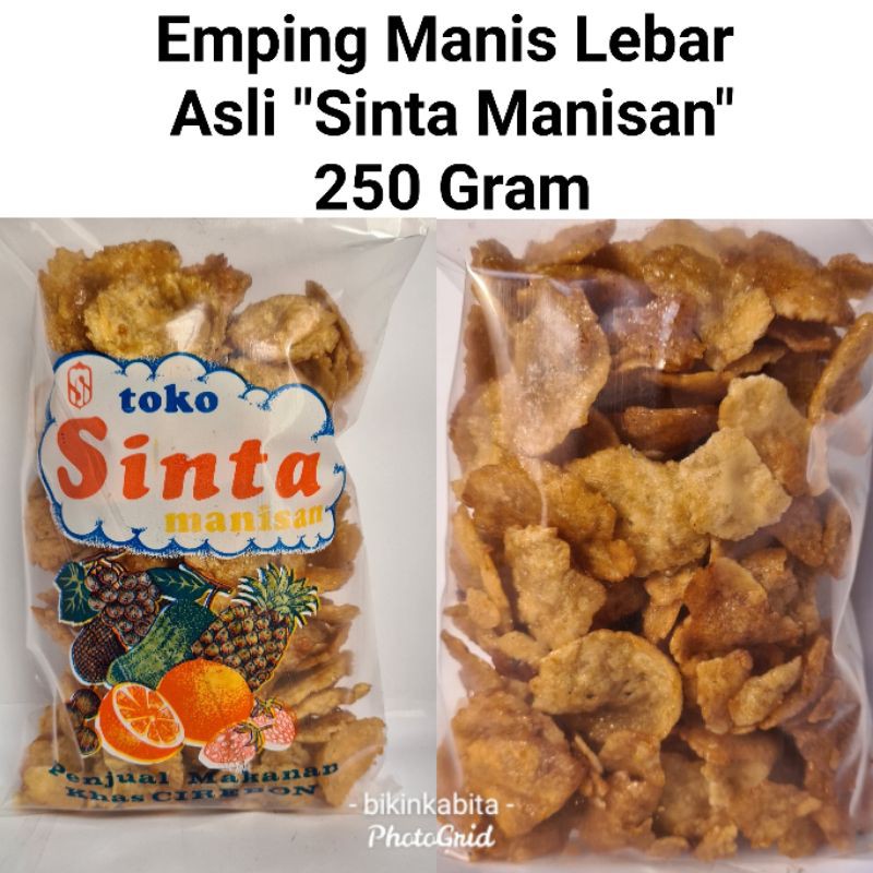 

Emping Manis Lebar Asli "Sinta Manisan" Berat - 250 Gram Khas Cirebon
