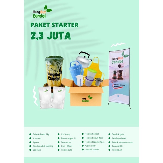 

paket usaha franchise minuman cendol