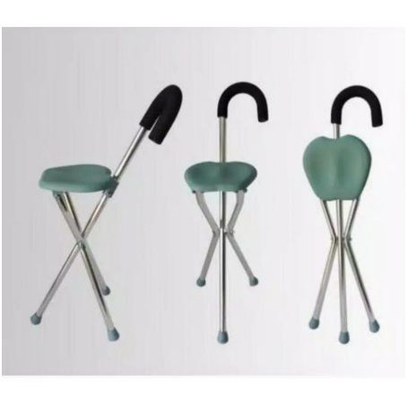 Tongkat Duduk merk Avico - kursi tongkat lipat - Kursi sholat Lansia