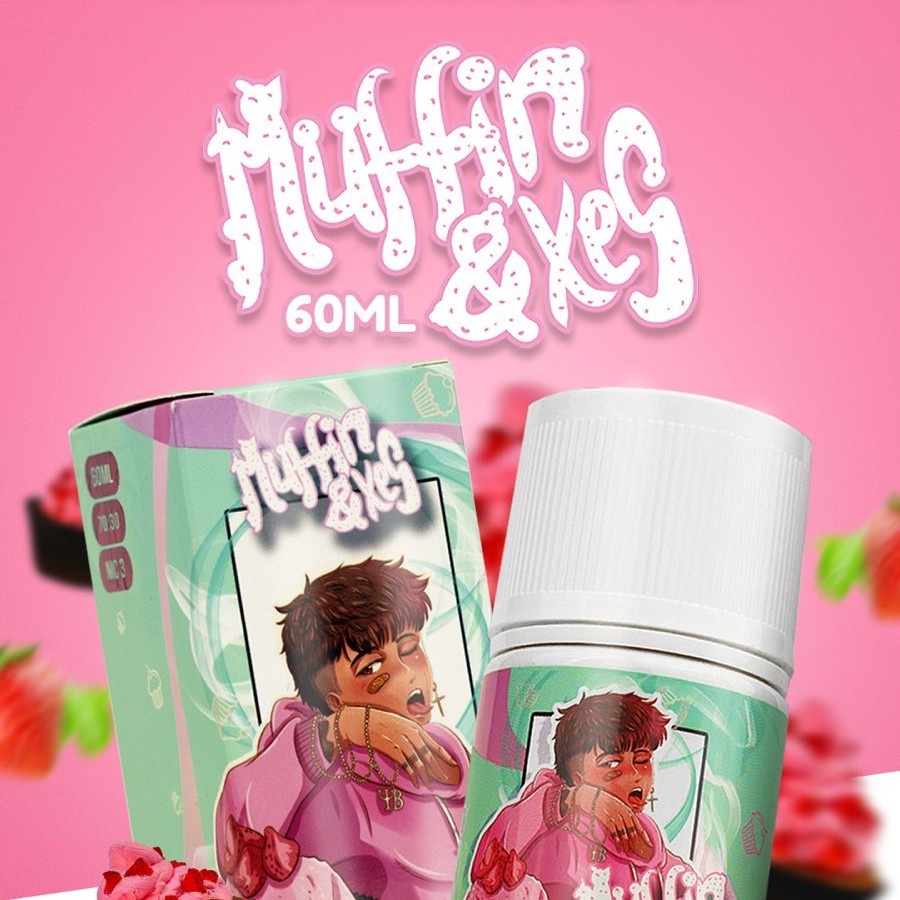 YB Muffin and Xes V1 Strawberry 60ML by Reza Arap Berpita Cukai