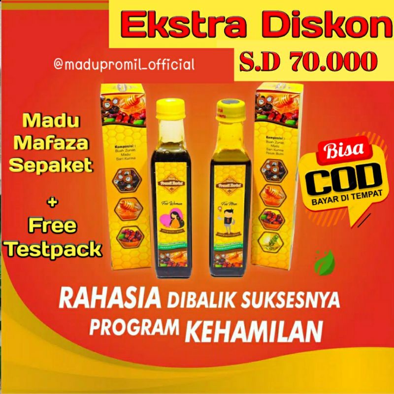 

ORIGINAL MADU ZURIAT MFAZA PROGRAM HAMIL SEPAKET FREE 2 TESTPACK / MADU PROMIL / MADU KEHAMILAN / MADU PROGRAM HAMIL / MADU MAFAZA / MADU ZURIAT HERBAL / MADU ZURIAT PRIA WANITA / MADU SUKA / MADU SP / MADU SUBUR KANDUNGAN / PAKET PROMIL / MAFAZA MADU