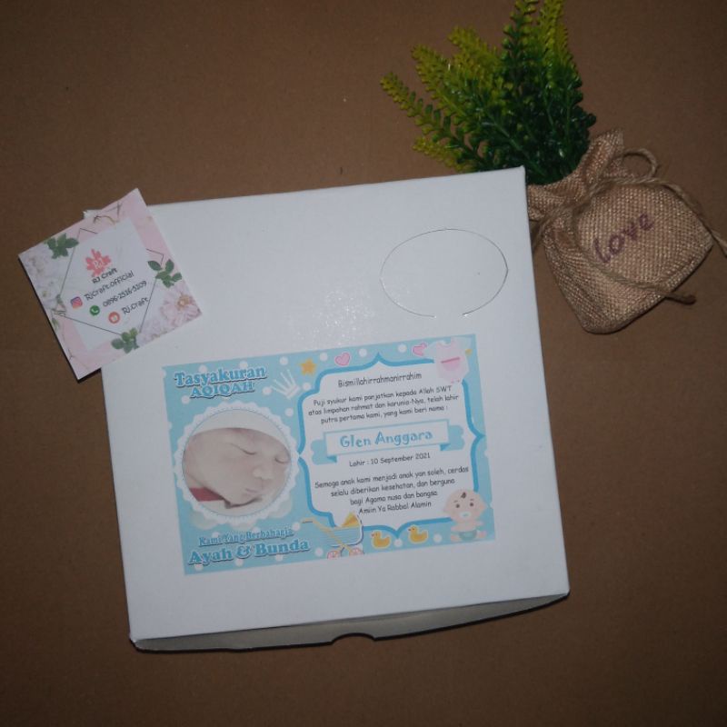 Stiker Nasi Kotak Aqiqah