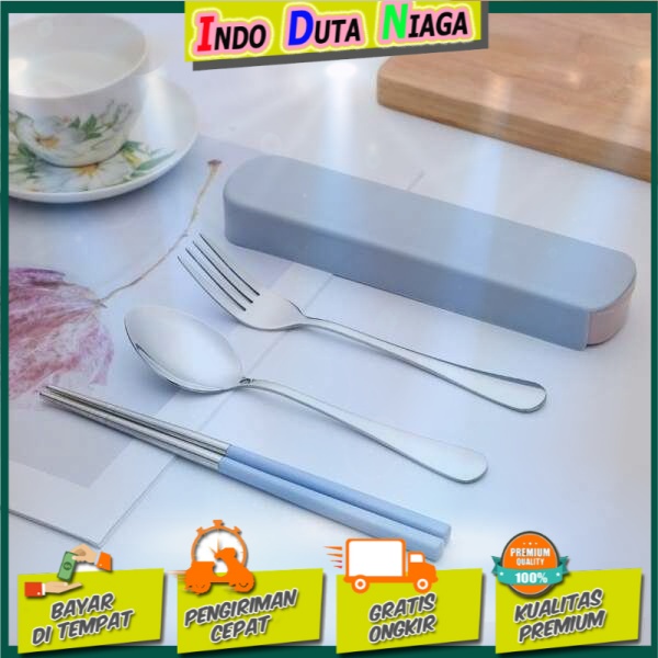 Nordic Cutlery Set Sendok Garpu Sumpit Stainless Steel - NP304