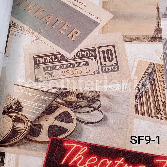 Wallpaper Dinding Koran Grafiti Frame Foto Photo Urban Retro Galeridini09