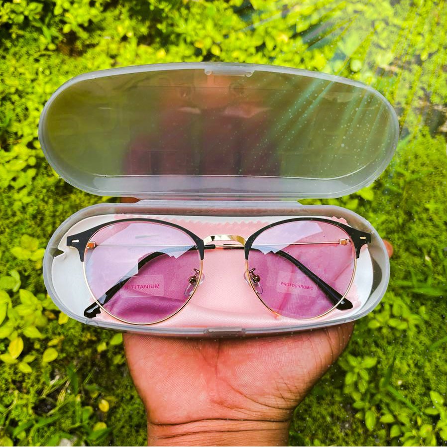 Kacamata Photocromic F1920 Oval Retro Vintage Frame Optik