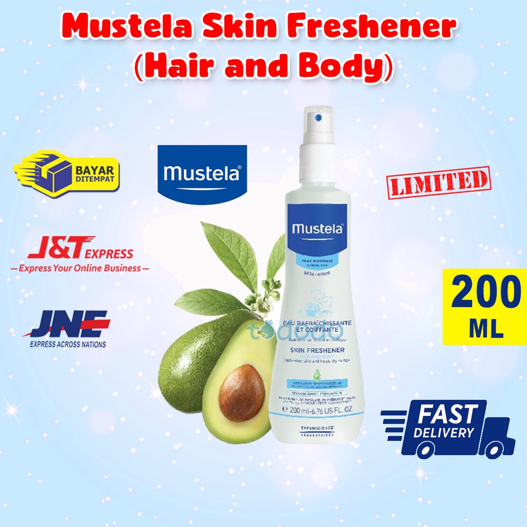 Mustela Skin Freshener Hair and Body Spray Untuk Kulit Dan Rambut Bayi - 200ml