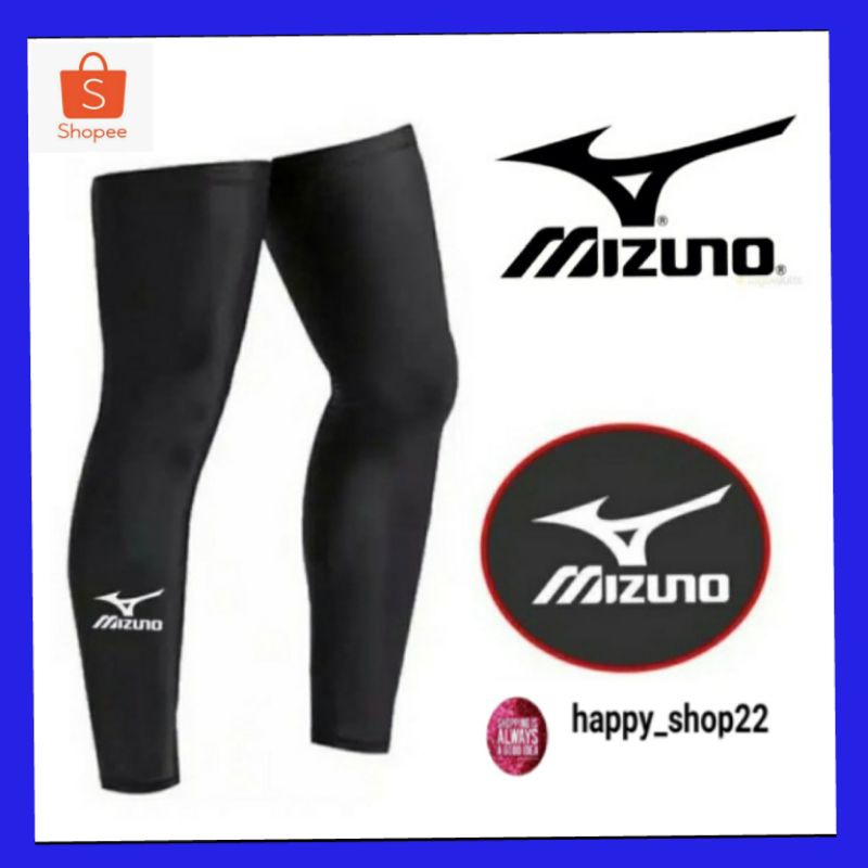sepasang manset kaki MIZUNO leg Warner olahraga