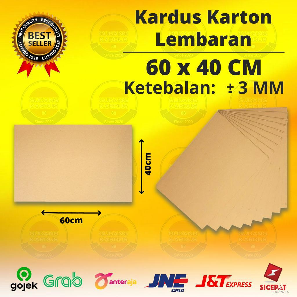 

Kardus Karton Lembaran 60x40 CM Lembaran Sheet Packing