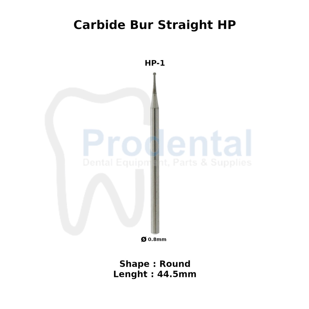 Dental surgical HP-1 bur tulang carbide tungsten round bur gigi odontek seperti SS White