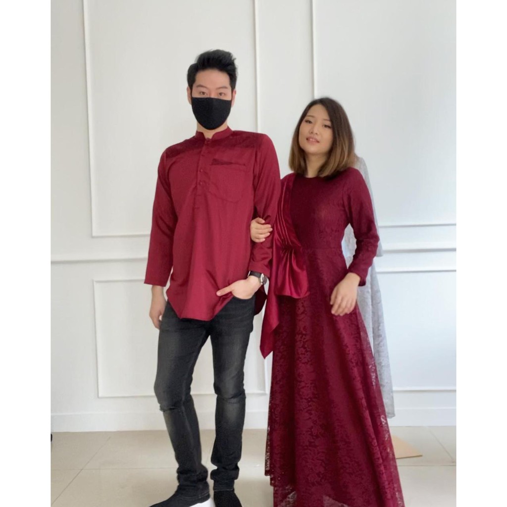 Vanesha Margaretta - 154#dress Couple (Dress Pesta Brukat)