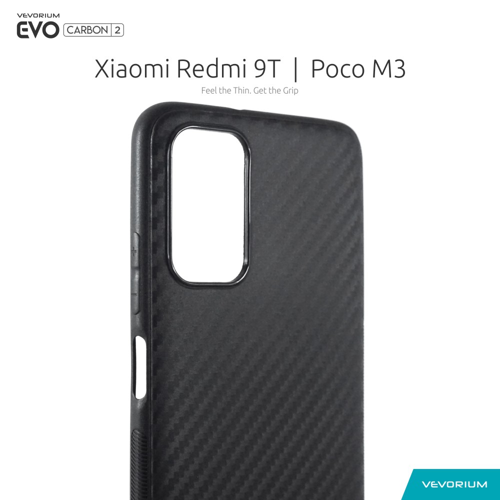 VEVORIUM EVO CARBON Xiaomi Redmi 9T Poco M3 Soft Case Softcase