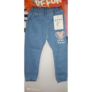 Jeans Anak Import jogger Mutiara Kaijii / Jeans Jogger Anak import celana anak perempuan