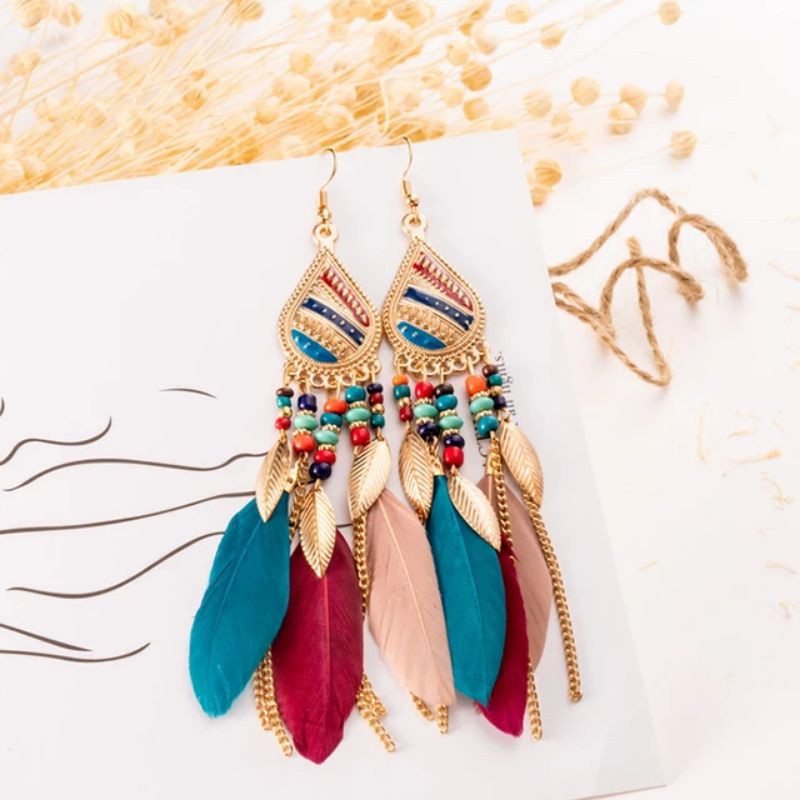 [WM1] ANTING JILBAB BULU, ANTING BOHEMIAN BULU, ANTING ETNIS