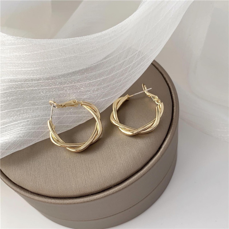 Anting Model twist Gaya retro Korea