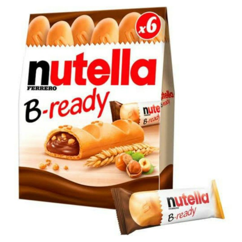 

Nutella Bready Ferrero/Nutella B-ready-Biscuit Isi Nutella Coklat