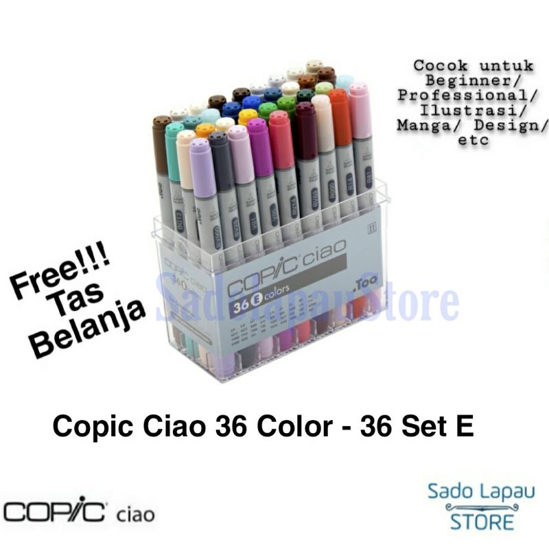 

PROMO COPIC CIAO 36 COLOR SET E / CCM/36E
