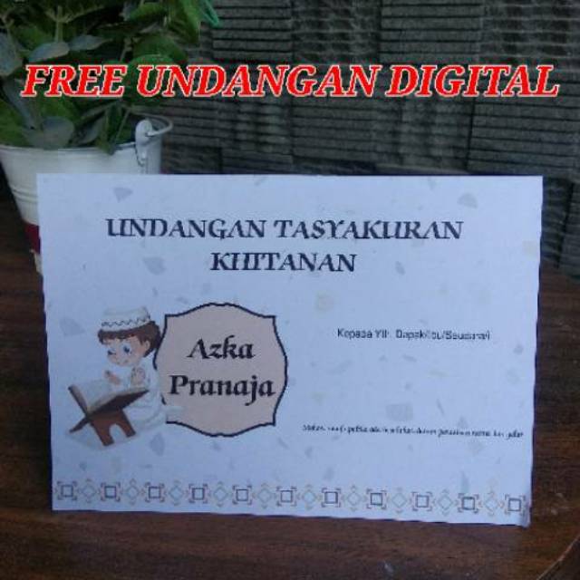 Jual Undangan Khitanan, Tasyakuran, Sunatan Kekinian | Shopee Indonesia