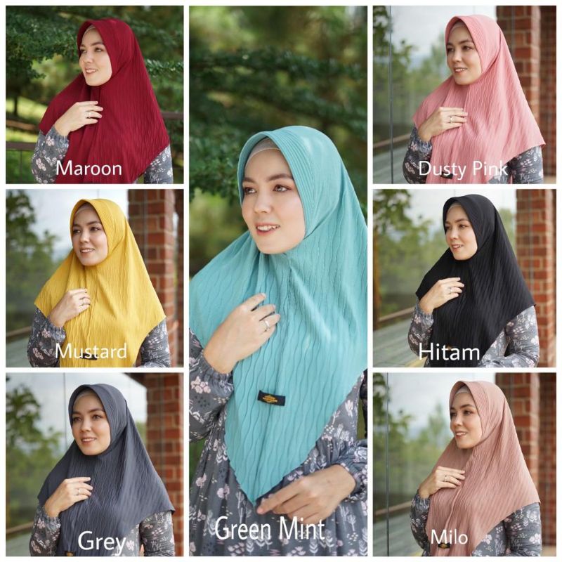 HIJAB INSTAN PLISKET GELOMBANG BY MAHESWARI