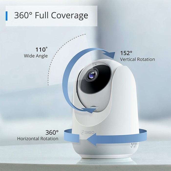 QIHOO D806 360 Smart IP Camera CCTV WIFI Night Vision Pan Tilt + 64GB