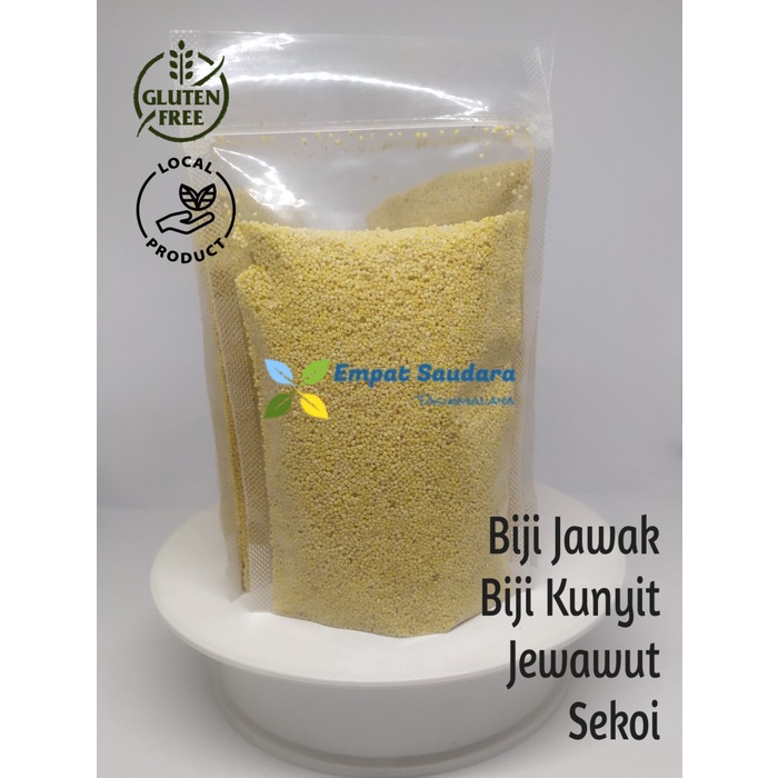 

Q12 Biji Kunyit / Jewawut / Millet Bahan Olahan Kemasan Repack 250 Gr Dw51qs