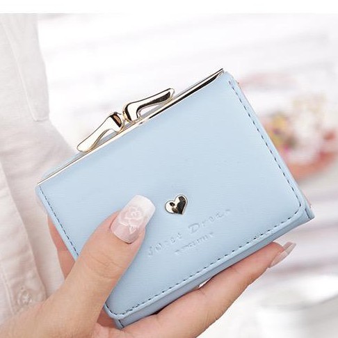 Dompet Clutch Compact Wanita Lipat 3 Import