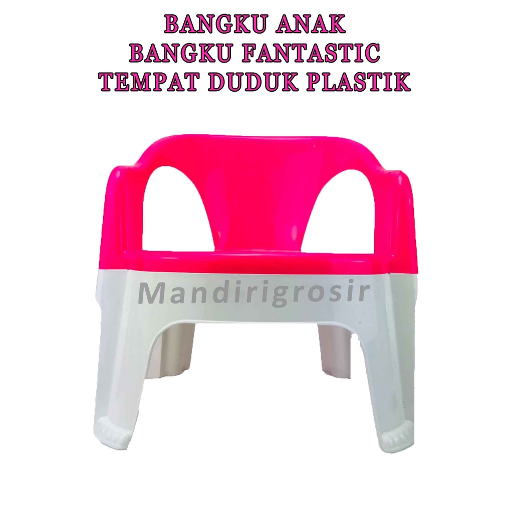 Kursi dengan Pegangan &amp; Senderan * Bangku Anak Fantastic * Bangku Plastik * Multifungsi