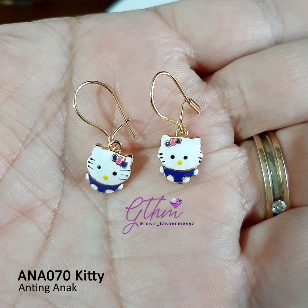 Anting Anak Kitty Gold Plated Jewelry Perhiasan Import Anti karat Cocok untuk anak-anak dan remaja ana070
