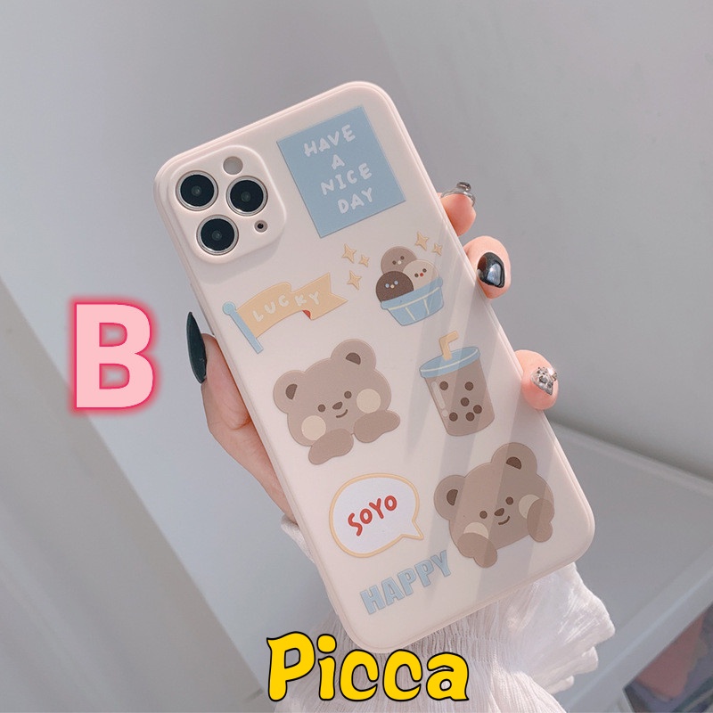 Casing Silikon Infinix Smart 5 6 4 3 Plus Infinix Hot 9 10 11 11s 10T 10s Play 10s 10T S4 Infinix Note 8 Motif Milk Tea Pepsi