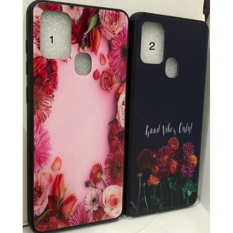 SAMSUNG A21S BACK CASE GLASS VIBES CASING SOFTCASE