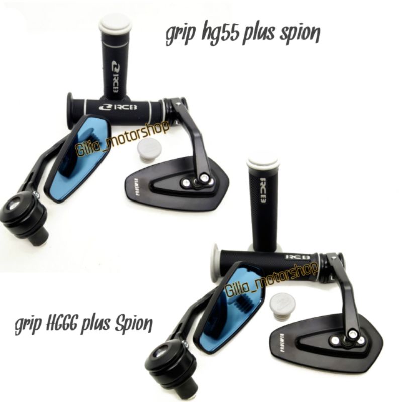 Handgrip RCB Warna HG55 &amp; HG66 plus spion Jalu Oval Diamond Kaca biru Protaper Universal (Paket )