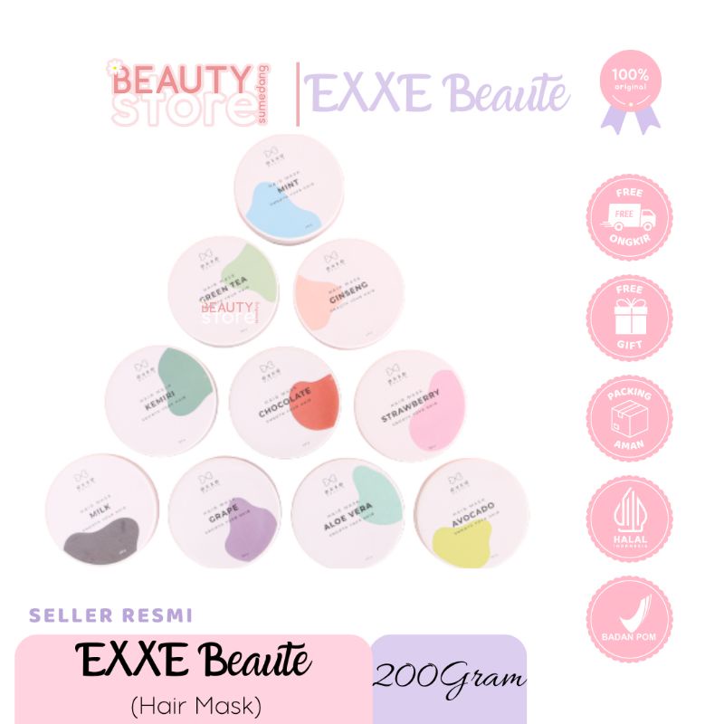 BPOM Hair Mask EXXE.ID Creambath Masker Rambut Murah 200ml