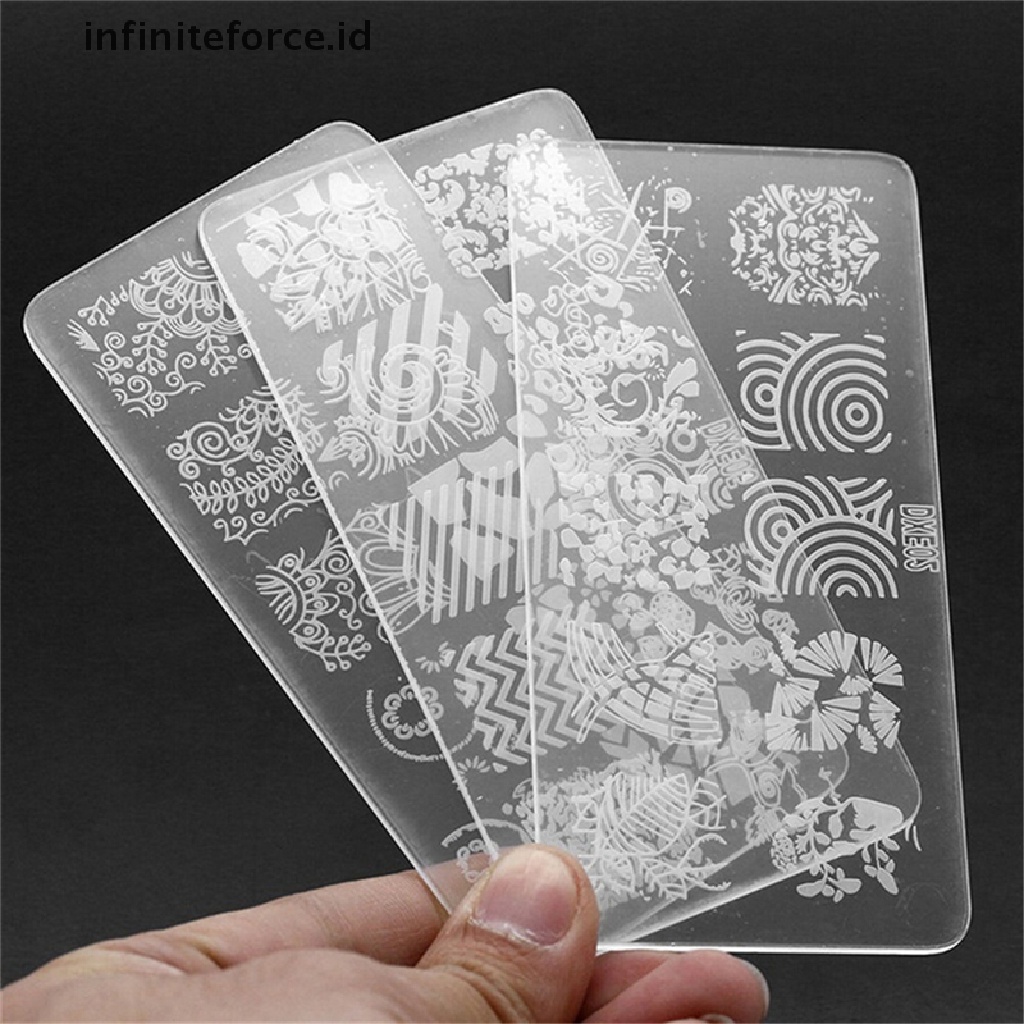 Infiniteforce.id Set Stempel / Cap / Stempel Kuku Untuk Nail Art