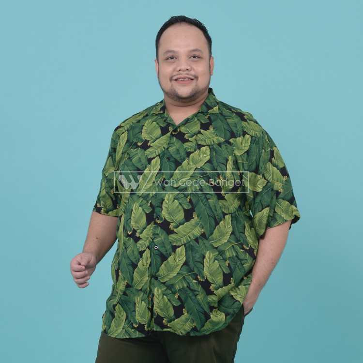 

WGB Summer Green Kemeja Printed Big Size Jumbo XXL XXXL WGB