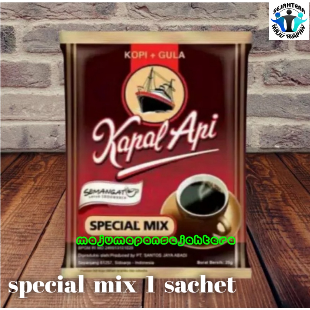 

Kopi/Kopi Murah/Kopi Kapal Api Special Mix Murah 1 Sachet MAJU MAPAN SEJAHTERA