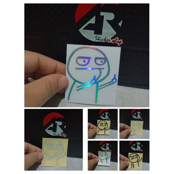 

Sticker pucek middle finger lucu cutting