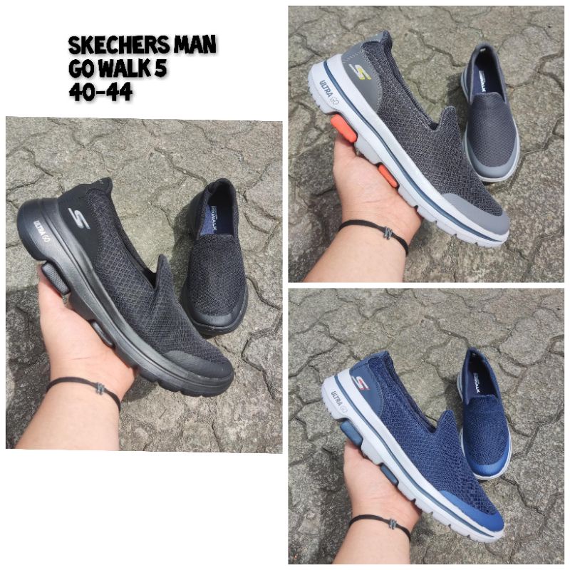 skechers pria go walk 5 / Sepatu Skechers go walk5 pria / Skechers gowalk 5