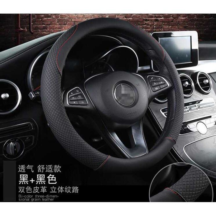 Sarung Setir Mobil Bahan Kulit RUSH TERIOS EXPANDER LIVINA ERTIGA AVANZA P4O5 Terlaris Aksesoris Pel