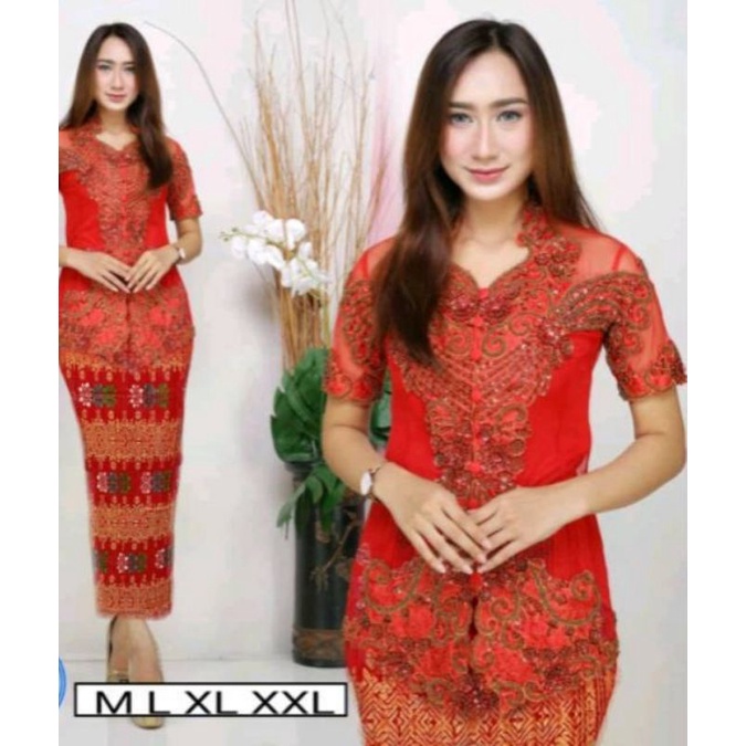 SETELAN KEBAYA PAYET PENDEK//KEBAYA PESTA/KEBAYA PAYET MODERN//KEBAYA NATALAN