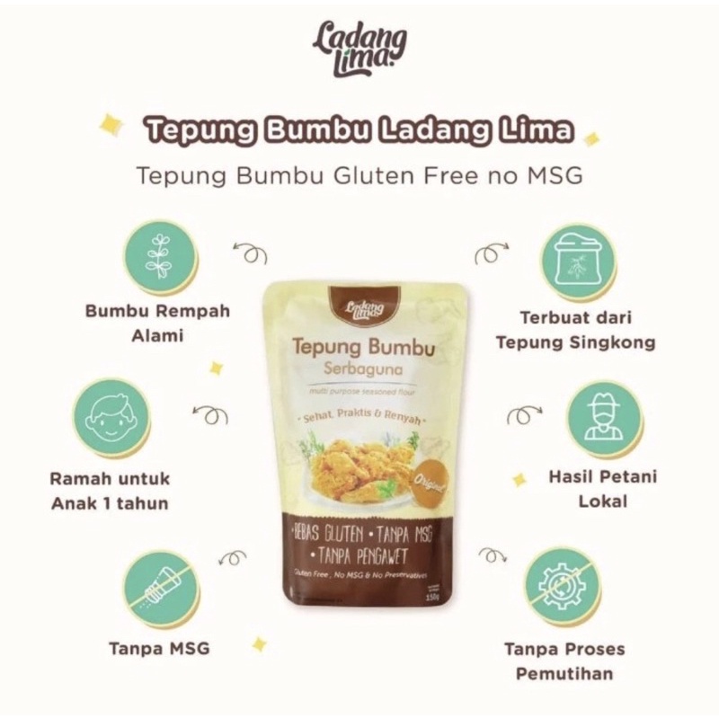 Ladang Lima Tepung Bumbu Sehat Serbaguna 150gr