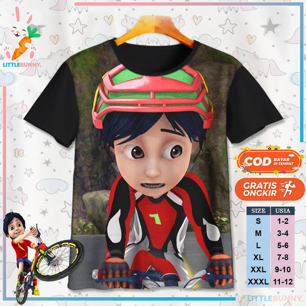 BAJU KAOS ANAK KARTUN 3D SHIVA V7 BAJU KAOS ANAK 3D SHIVA - LITTLE BUNNY
