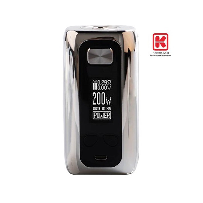 Think Vape Thor 200W Mod - SILVER CHROME [Authentic] KiswaraBandung