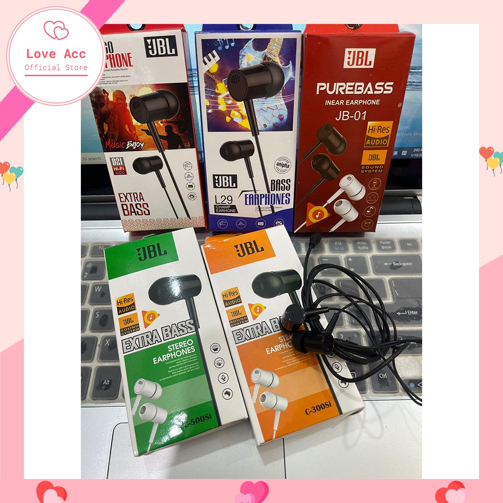 EARPHONE / HEADSET JBL EXTRA BASS D21 / L29 / JB-01 / C-500Si / C-300Si