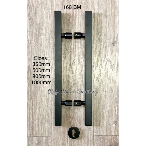 Pull Handle SES 168 - 35 cm Black Matt/Hitam Stainless SUS 304/Tarikan